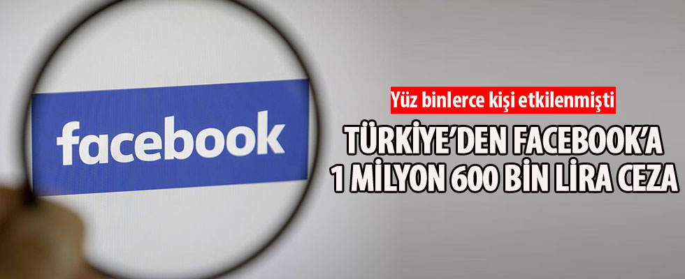 Türkiye'den Facebook'a para cezası