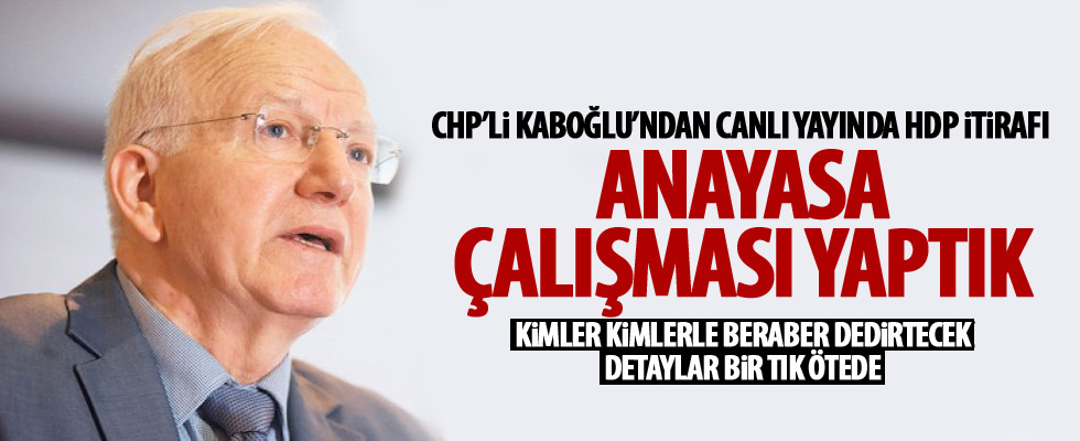 İbrahim Kaboğlu: CHP ile HDP anayasa çalışması yaptı