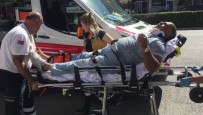 POLİS ARACI - Karaman'da Polis Aracıyla Elektrikli Bisiklet Çarpıştı Açıklaması 1 Yaralı