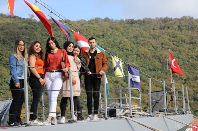 Bartın Üniversitesi Öğrencileri 'TCG Mızrak Hücum Botu'nu Gezdi