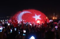 BODRUM KAYMAKAMI - Bodrum'da Binler Sokağa Döküldü, Dev Türk Bayrağı Denizde Dalgalandı