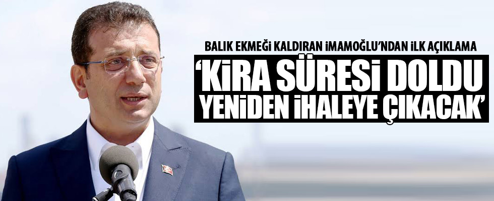 İmamoğlu'ndan 'Balık-Ekmek' açıklaması