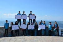 SİGARA İZMARİTİ - Beyşehir'de Öğrencilerden Göl Kenarındaki Parkta Çöp Topladı