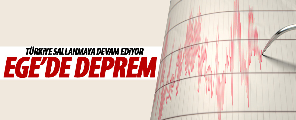 Ege'de 4,1 büyüklüğünde deprem!