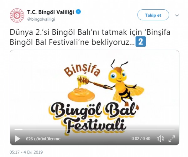 Bingöl'de 'Bin Şifa Bingöl Bal Festivali' başlıyor