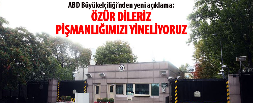 ABD'nin Ankara Büyükelçiliğinden özür paylaşımı