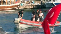 YAT LİMANI - Antalya'da Falezlerden Düşerek Mahsur Kalan Kişi Kurtarıldı