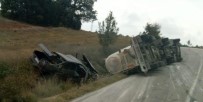 GÖKPıNAR - Paramparça Olan Otomobilden Sağ Kurtuldu