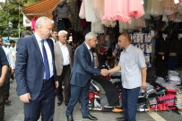 YENI CAMI - Battalgazi Belediye Başkanı Osman Güder, Esnafları Ziyaret Etti