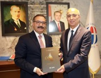 TÜRK DIL KURUMU - Rektör Gür'e Kültür Dünyasından Önemli Ziyaretler