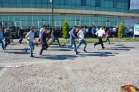 TATBIKAT - YEDAŞ'ta Gerçeğini Aratmayan Yangın Tatbikatı