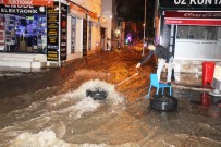 Bodrum'da Cadde Ve Sokaklar Göle Döndü
