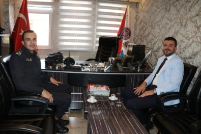 Ürgüp Belediye Başkanı Aktürk, İlçe Emniyet Müdürü Erhan'ı Ziyaret Etti