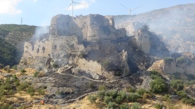 Bakras Kalesi'nde Çıkan Yangına Havadan Müdahale