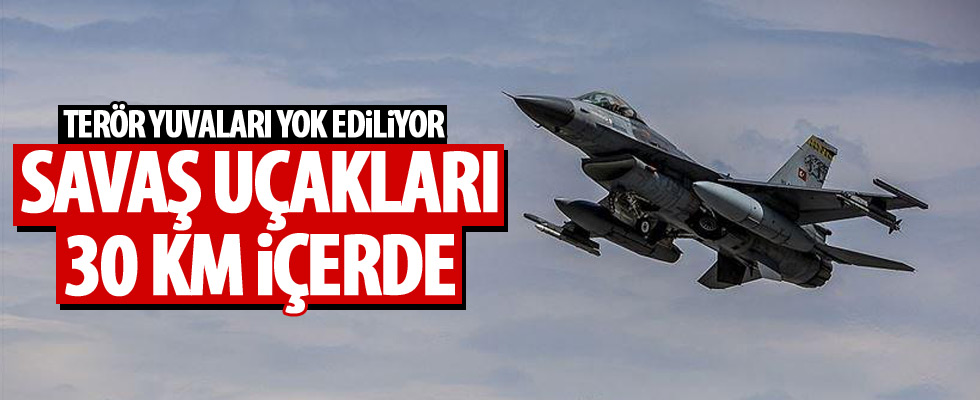 Türk savaş uçakları terör örgütlerini imha etti