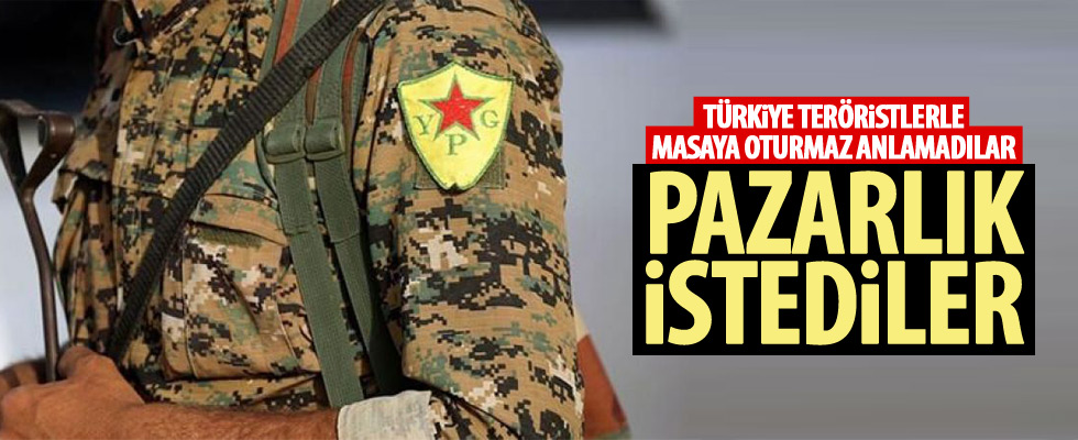 YPG'li teröristlerden Kobane pazarlığı!