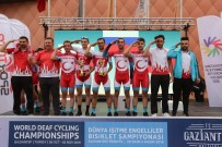 GAZİANTEP HAYVANAT BAHÇESİ - Dünya İşitme Engelliler Bisiklet Şampiyonası Yol Yarışmasıyla Devam Etti