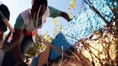 Elazığ'da Yabancı Öğrenciler, Okul Bahçesini Geleneksel Oyunlar İçin Hazırladı