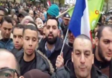 Fransa'da On Binlerce Kişi İslam Nefretine Karşı Yürüyüş Yaptı