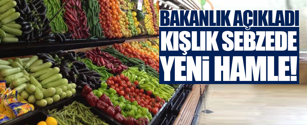 Kışlık sebze için yeni hamle!