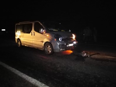 Minibüs Sürüye Daldı; Şoför Yaralandı, 30 Koyun Telef Oldu