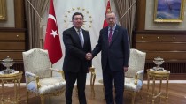 CUMHURBAŞKANLIĞI KÜLLİYESİ - Cumhurbaşkanı Erdoğan, Kazakistan Başbakanı Mamin'i Kabul Etti