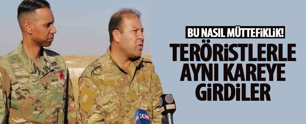 ABD'li komutanla YPG'li aynı karede