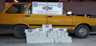 Siirt'te Bin 600 Paket Kaçak Sigara Ele Geçirildi