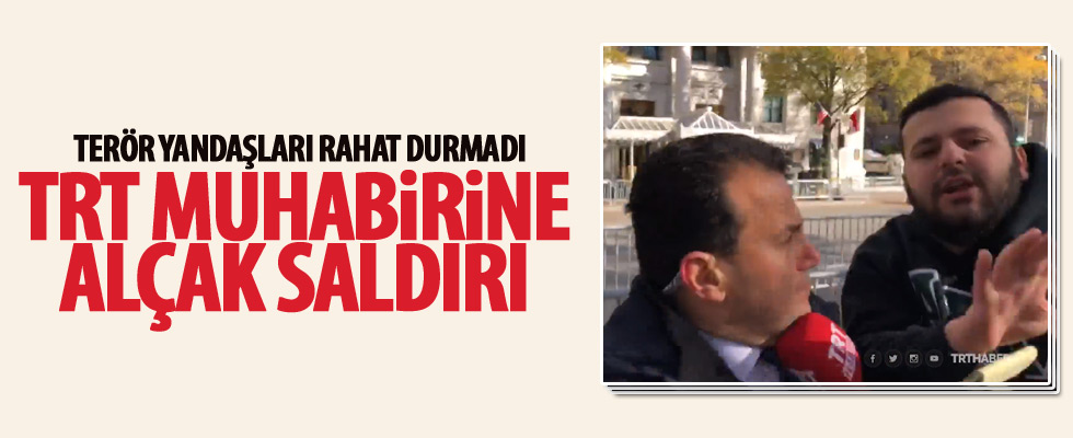 Terör yandaşlarından TRT'ye saldırı
