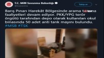 Barış Pınarı Harekatı Bölgesinde 50 Adet Anti-Tank Mayını Bulundu