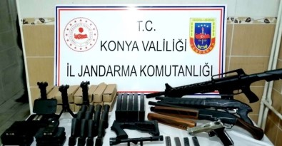 Konya'da Jandarmadan Ruhsatsız Silah Satışına Darbe