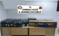 BEYAZ ŞARAP - Çanakkale'de Kahvehaneye Bandrolsüz İçki Operasyonu