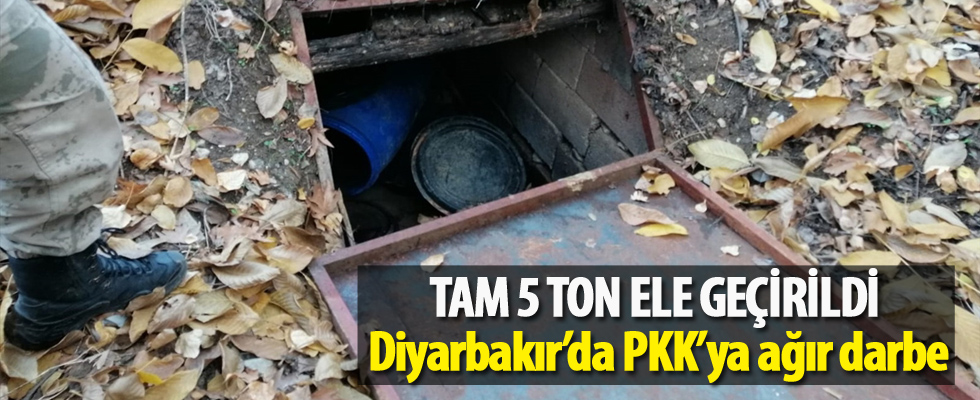 Diyarbakır'da terör örgütü PKK'ya 'uyuşturucu' darbesi