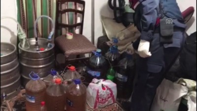 Kırklareli'nde 360 Litre Kaçak İçki Ele Geçirildi