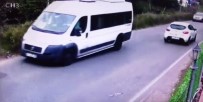 OKUL SERVİSİ - (Özel) Kartal'da Servis Minibüsünün Devrilme Anı Kamerada