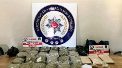 Tekirdağ'da 15 Kilogram Bonzai Ve Eroin Ele Geçirildi