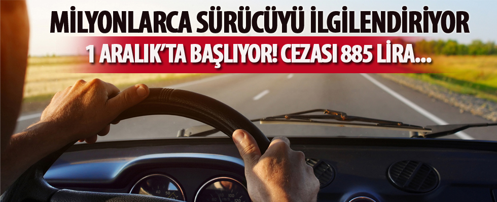 Milyonlarca sürücüyü ilgilendiriyor