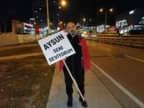 TEKSTİL İŞÇİSİ - (Özel) Eşiyle Barışabilmek İçin İstanbul'dan Ankara'ya Yürüyor
