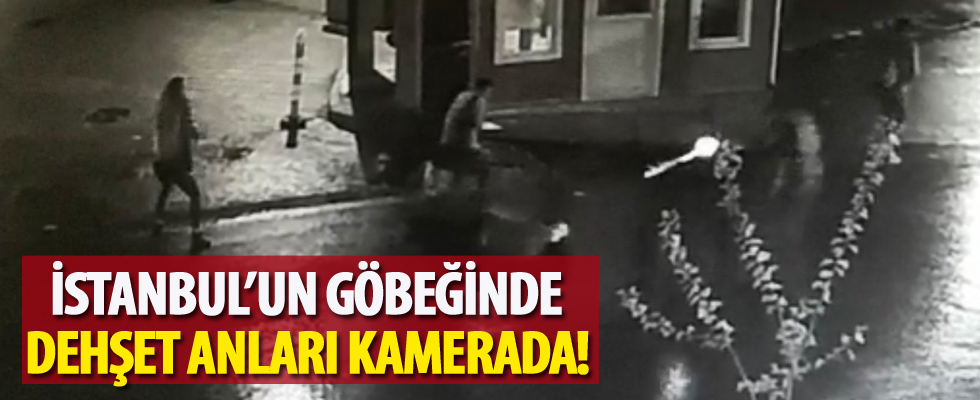İstanbul'un göbeğinde dehşet anları kamerada