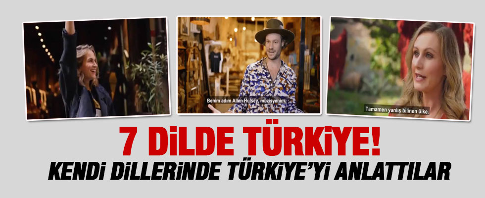 7 dilde Türkiye!