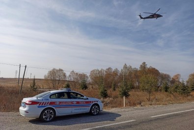 Eskişehir'de Helikopter İle Trafik Denetimi