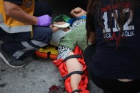 KADIN SÜRÜCÜ - Kuşadası'nda Kadın Sürücü Kadın Yayaya Çarptı Açıklaması 1 Yaralı