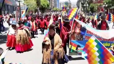 Bolivya'da Geçiş Hükümeti Karşıtı Gösteri
