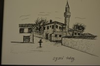 YÖRESEL MİMARİ - Denizli'de 'Buldan Evleri Eskiz' İsimli Resim Sergisi Açıldı