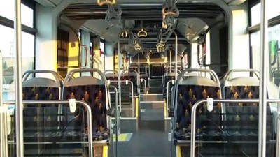 İmamoğlu, Yerli Üretim Metrobüsün Test Sürüşüne Katıldı