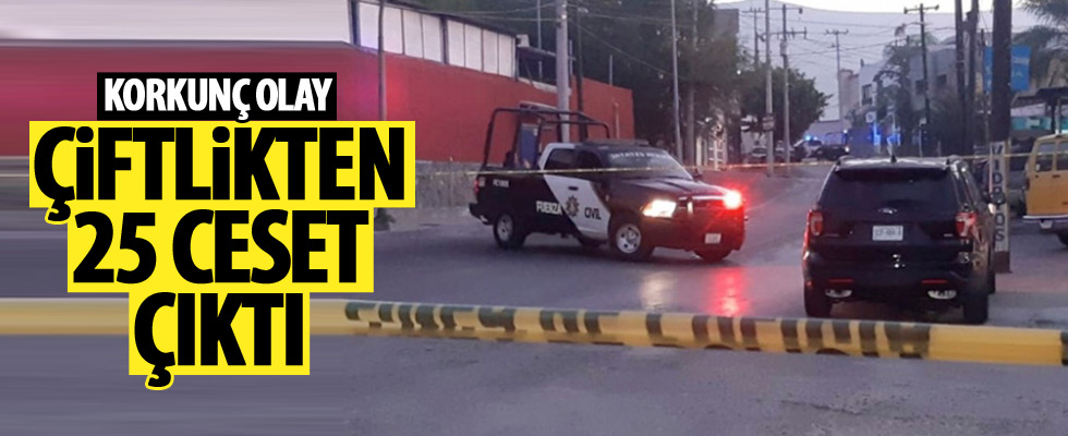 Bir çiftlikten 25 ceset çıktı!