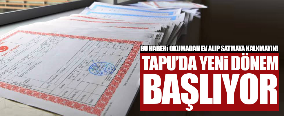 Tapu harcı gerçek değer üzerinden alınacak