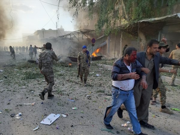 Pazar yerine bombalı saldırı!