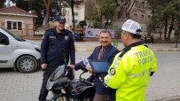 Alaçam'da Emniyetten Kask Uygulaması