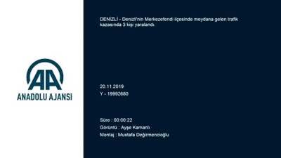 Denizli'de Devrilen Otomobildeki 3 Kişi Yaralandı